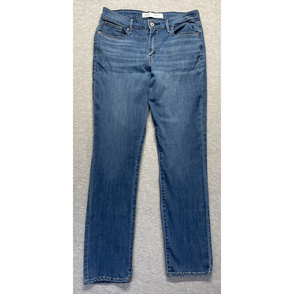 Signature by Levi Strauss & Co. Jeans Men 32 Blue Slim Fit Mid Rise Straight Leg